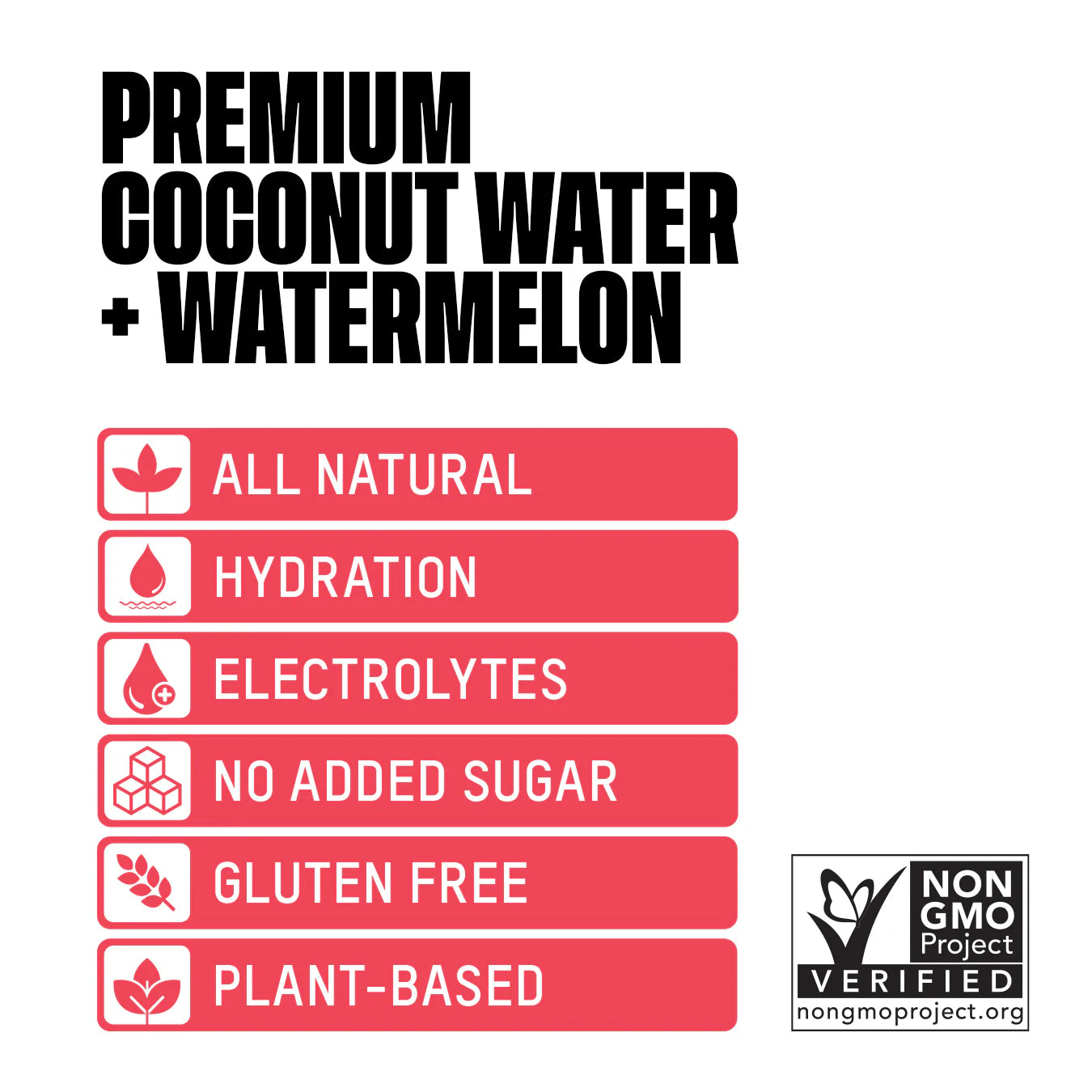 Premium Coconut Water + Watermelon